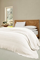 Cottons & Clouds Weave Waffle Throw Örtü 140 x 245 cm