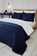 Cottons & Clouds Checked Çift Kişilik Yatak Örtüsü 260 x 270 cm