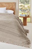 Cottons & Clouds Tribal Çift Kişilik Yatak Örtüsü 240 x 250 cm