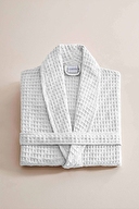 Cottons & Clouds Waffle Diagonal Şal Yaka Bornoz