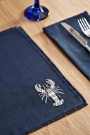 Cottons & Clouds Marine Rope Lobster 2'li Amerikan Servis 32 x 48 cm