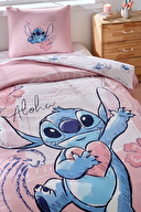 Özdilek Stitch Aloha Tek Kişilik Disney Lisanslı Lastikli Çarşaf Çocuk Nevresim Takımı
