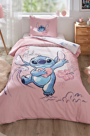 Özdilek Stitch Aloha Tek Kişilik Disney Lisanslı Lastikli Çarşaf Çocuk Nevresim Takımı