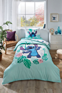 Özdilek Stitch Summer Tek Kişilik Disney Lisanslı Lastikli Çarşaf Çocuk Nevresim Takımı