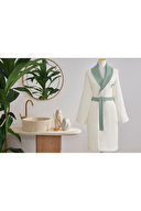 Özdilek Palma Nakışlı Şal Yaka Bornoz