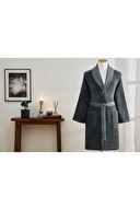 Özdilek Diagonal Waffle Şal Yaka Bornoz