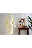 Özdilek Diagonal Waffle Şal Yaka Bornoz