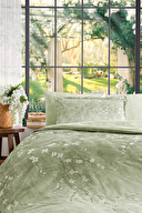 Özdilek White Sakura King Size Lastikli Çarşaf Nevresim Takımı