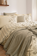 Özdilek Fresque Çift Kişilik Pikeli Nevresim Takımı