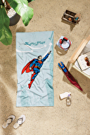 Özdilek Superman Hero Lisanslı Kadife Plaj Havlusu 60x120 cm