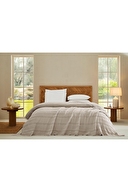 Cottons & Clouds Striped Waffle Throw Örtü 160 x 245 cm