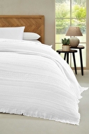 Cottons & Clouds Weave Waffle Throw Örtü 160 x 245 cm