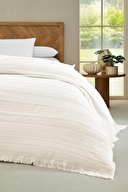 Cottons & Clouds Weave Waffle Throw Örtü 160 x 245 cm