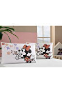 Özdilek Minnie Flowers Disney Lisanslı 2'li Yastık Kılıfı