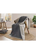 Özdilek Bicolor Çift Kişilik Pamuklu Battaniye 200x220 cm