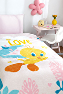 Özdilek Tweety Lisanslı Tek Kişilik Çocuk Battaniyesi 150x200 cm