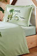 Özdilek Dinosaur Tek Kişilik Lastikli Çarşaf Nevresim Takımı