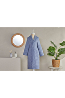 Floretta Checks Şal Yaka Bornoz