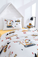 Özdilek Builder Tek Kişilik Lastikli Çarşaf Çocuk Pike Takımı