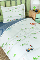 Özdilek Night Ride Tek Kişilik Lastikli Çarşaf Nevresim Takımı