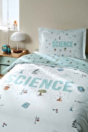 Özdilek Science Tek Kişilik Lastikli Çarşaf Nevresim Takımı