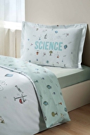 Özdilek Science Tek Kişilik Lastikli Çarşaf Nevresim Takımı