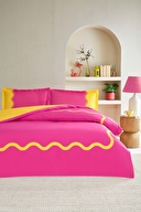 Özdilek Neon Wave Çift Kişilik Lastikli Çarşaf Nevresim Takımı