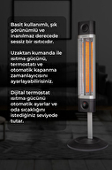 Veito Uzaktan Kumandalı Infrared Dikey Isıtıcı CH1800RE Noir Siyah