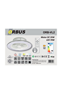 Orbus VL2 Uzaktan Kumandalı LED Tavan Vantilatörü - Ayarlanabilir Işık