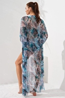 Pierre Cardin Kadın Belden Bağlamalı Uzun Kimono 231812-DMOR