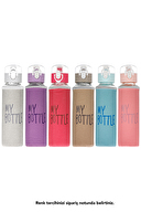 My Bottle Deri Kılıflı Cam Matara 480 Ml Enjoy