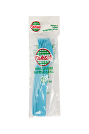 Taktik 10'lu Plastik Lüks Çatal Pembe/Mavi