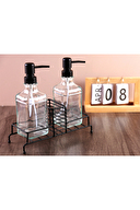 Brillant Standlı Cam Sıvı Sabunluk 2'li 500 cc