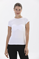 Yıldız Kadın Likralı Kısa Kollu Tişört Likralı 2140