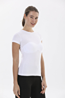 Yıldız Kadın Likralı Kısa Kollu Tişört Likralı 2140