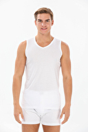 Yıldız Erkek Süper İnce V Yaka Sıfır Kol Atlet 123