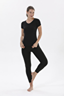 Yıldız Kadın Likralı V Yaka Kısa Kollu 2371