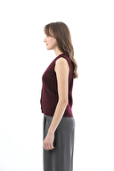 First Company Kadın V Yaka Triko Yelek 2524BS114148