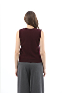 First Company Kadın V Yaka Triko Yelek 2524BS114148