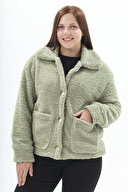 First Company Kadın Peluş Ceket 2524BS109419