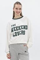 First Company Denim Kadın Baskılı Sweatshirt 2524BS130003