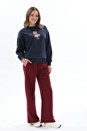 First Company Denim Kadın Nakışlı Oversize Sweatshirt 2524BS130244