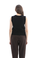 First Company Kadın V Yaka Triko Yelek 2524BS114148