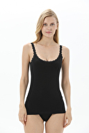 Öts Kadın Likralı Dantel Askılı Atlet 3050