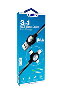 Sunix 3lu sarj kablo sc-33