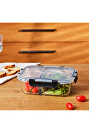 Emsan Twin Borosilikat Saklama Kabı 980 ml