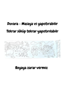 Lino Yapışkanlı Boyama Rulosu Farm