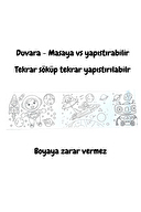 Lino Yapışkanlı Boyama Rulosu Dream