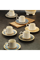 Sandro Moreno Şangay Yüzük Gold Kahve Fincanı Seti 12 Parça