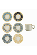 Sandro Moreno Şangay Yüzük Gold Kahve Fincanı Seti 12 Parça